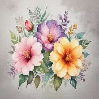 watercolor flowers png