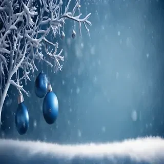 blue christmas bg