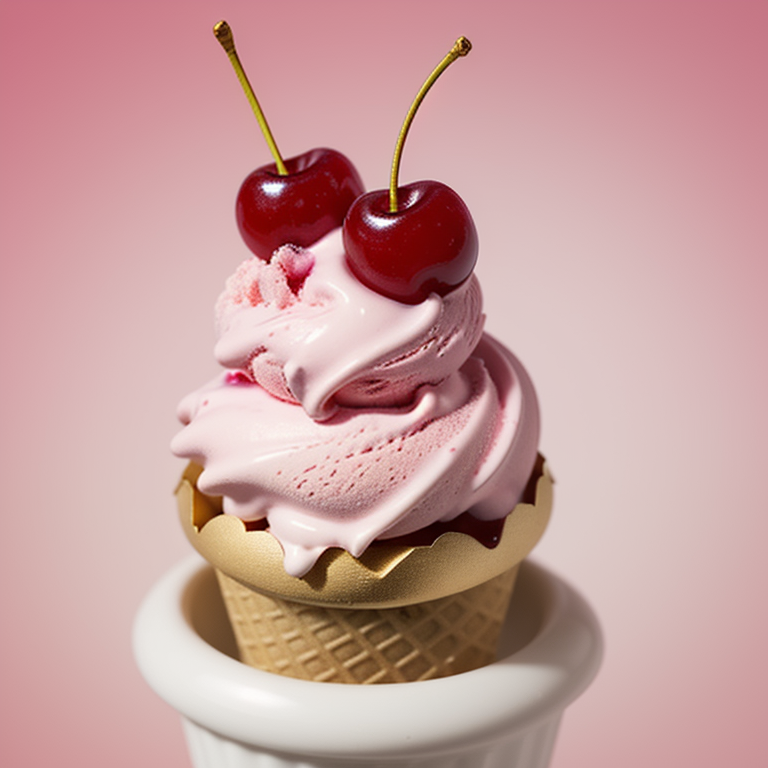cherry on top of ice cream