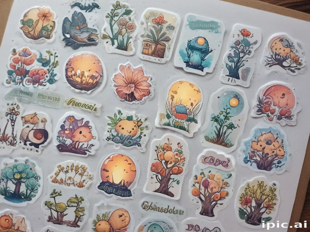 transparent cute stickers