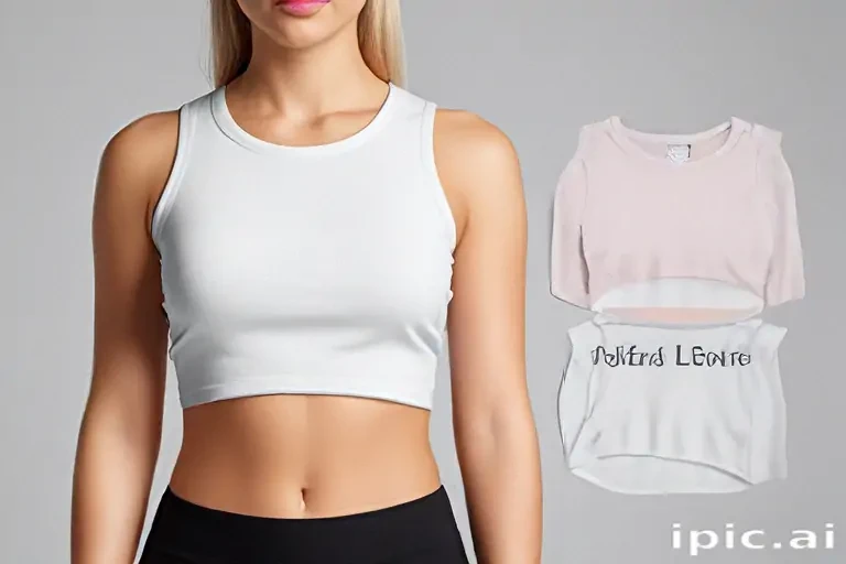crop top mock up