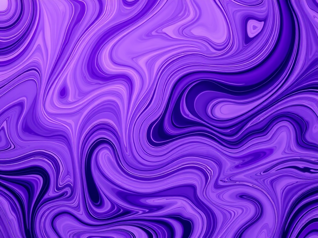 Create an abstract pattern featuring swirling lines and shapes in various shades of purple with a high-resolution digital camera, ISO 100, f/8 aperture, 50mm lens, soft focus background.