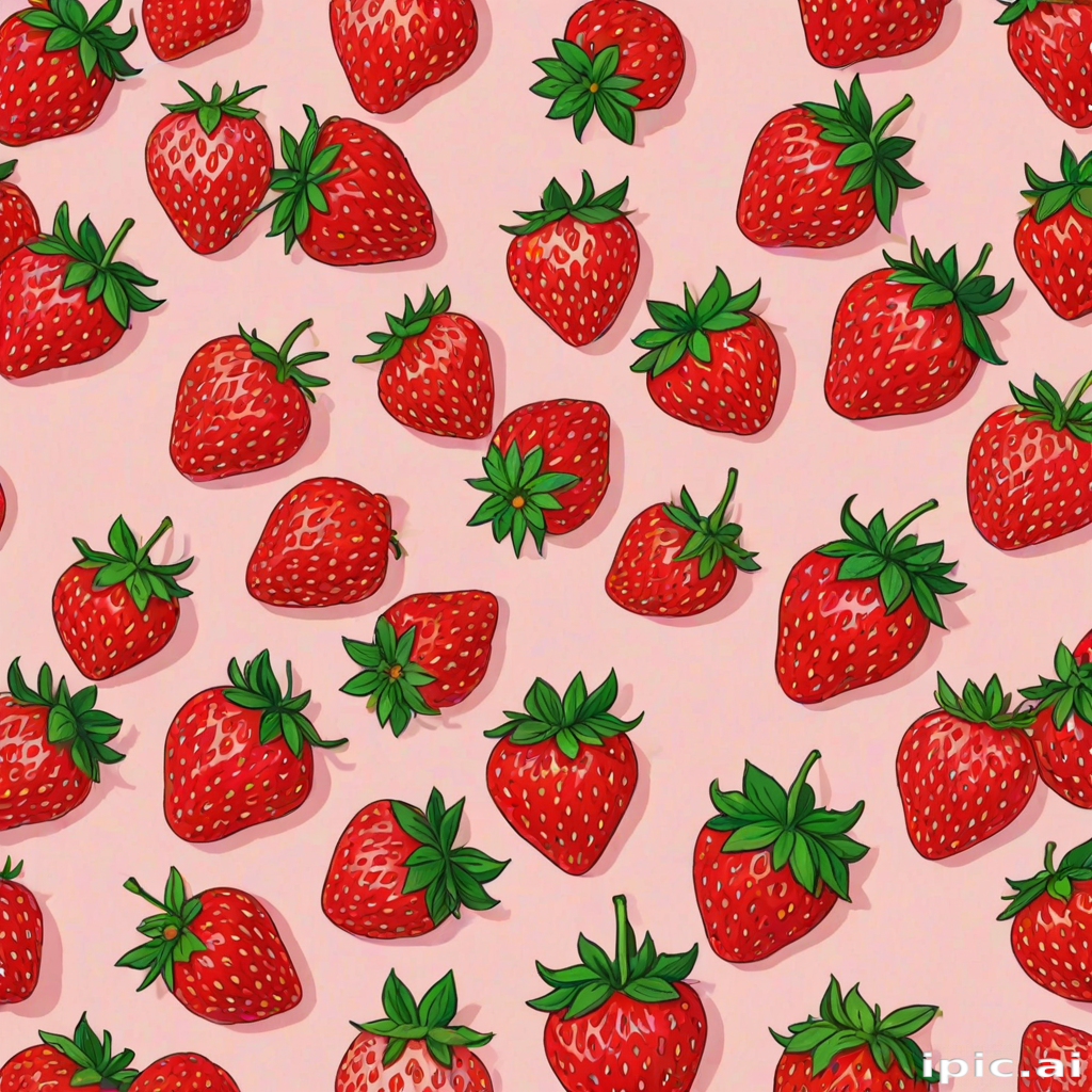 strawberry wallpaper aesthetic