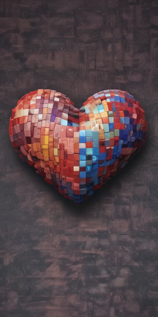 pixelated heart png