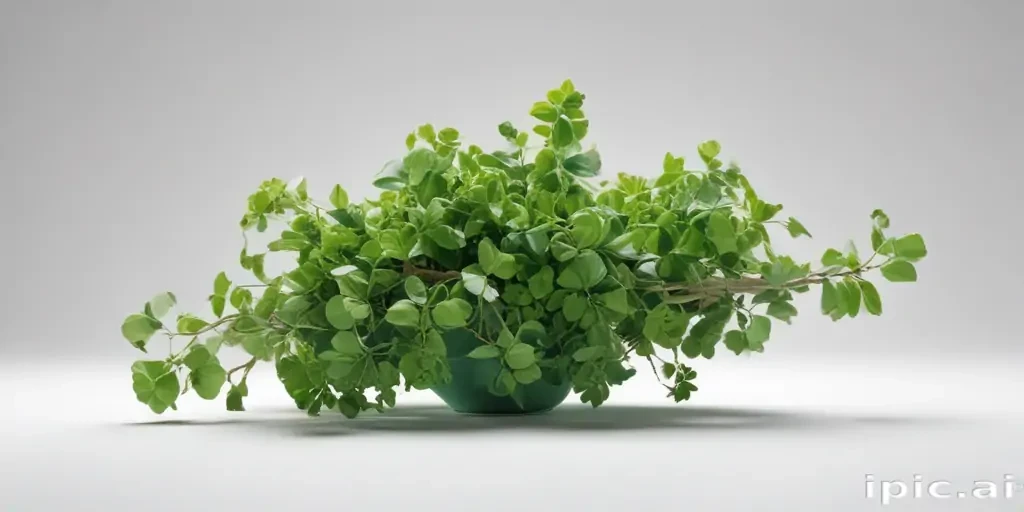green on white background