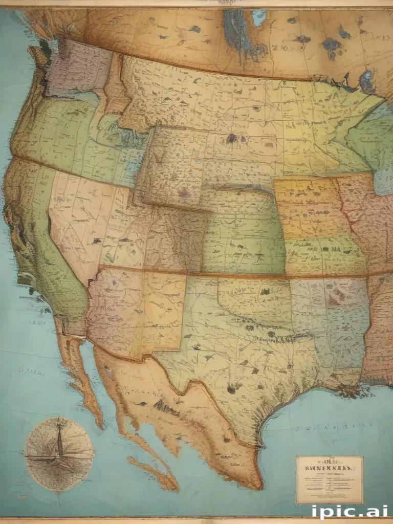 map of the united states of america