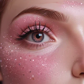 pink glitter aesthetic