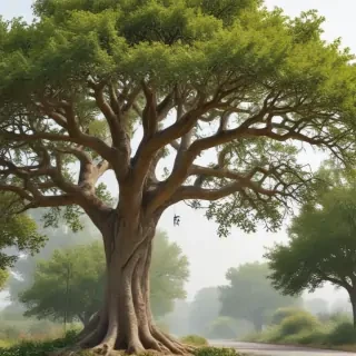 trees no background