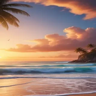aesthetic beach background
