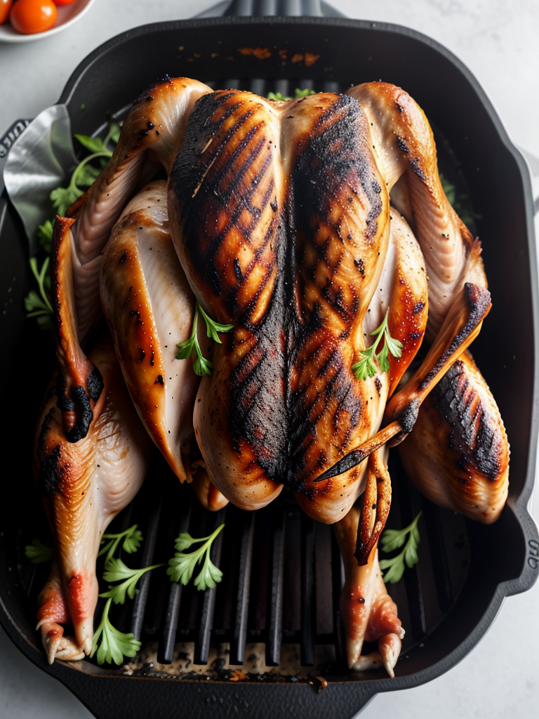 grill a whole chicken on charcoal
