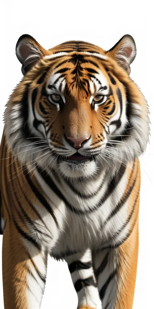 tiger clipart black and white