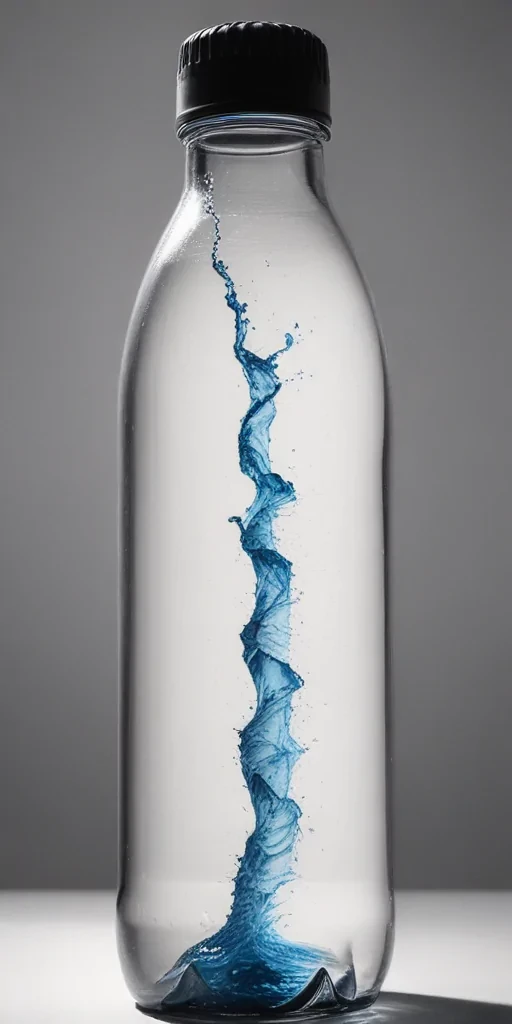 water bottle drawing
