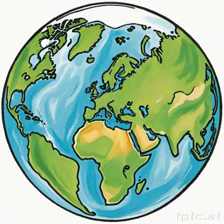 earth cartoon drawing