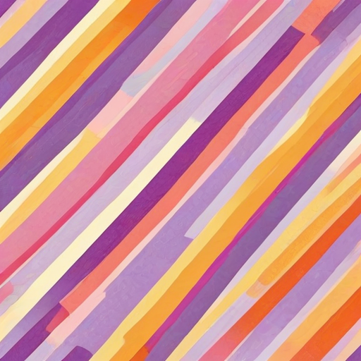 create a pattern with diagonal stripes in varying widths and colors including shades of pink, orange, yellow, and lavender on a light background