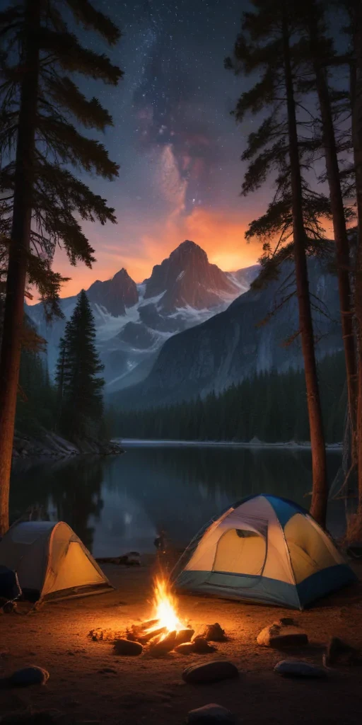 camping background pic