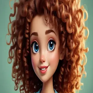 cartoon characters with curly hair