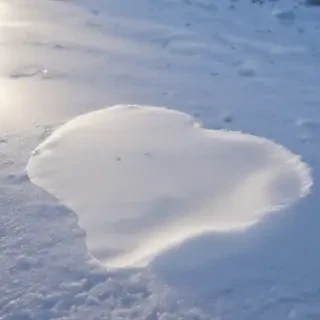 transparent snow