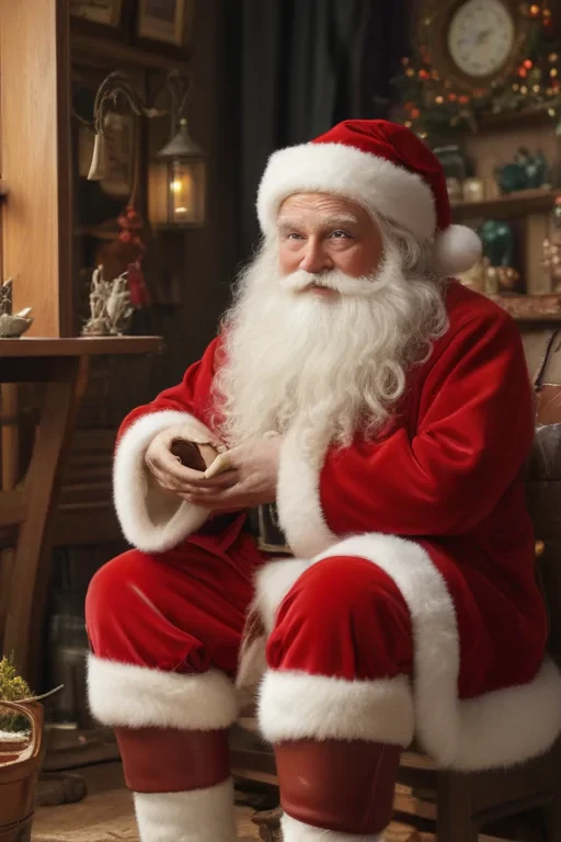 images of vintage santa