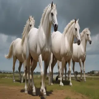 cartoon horses