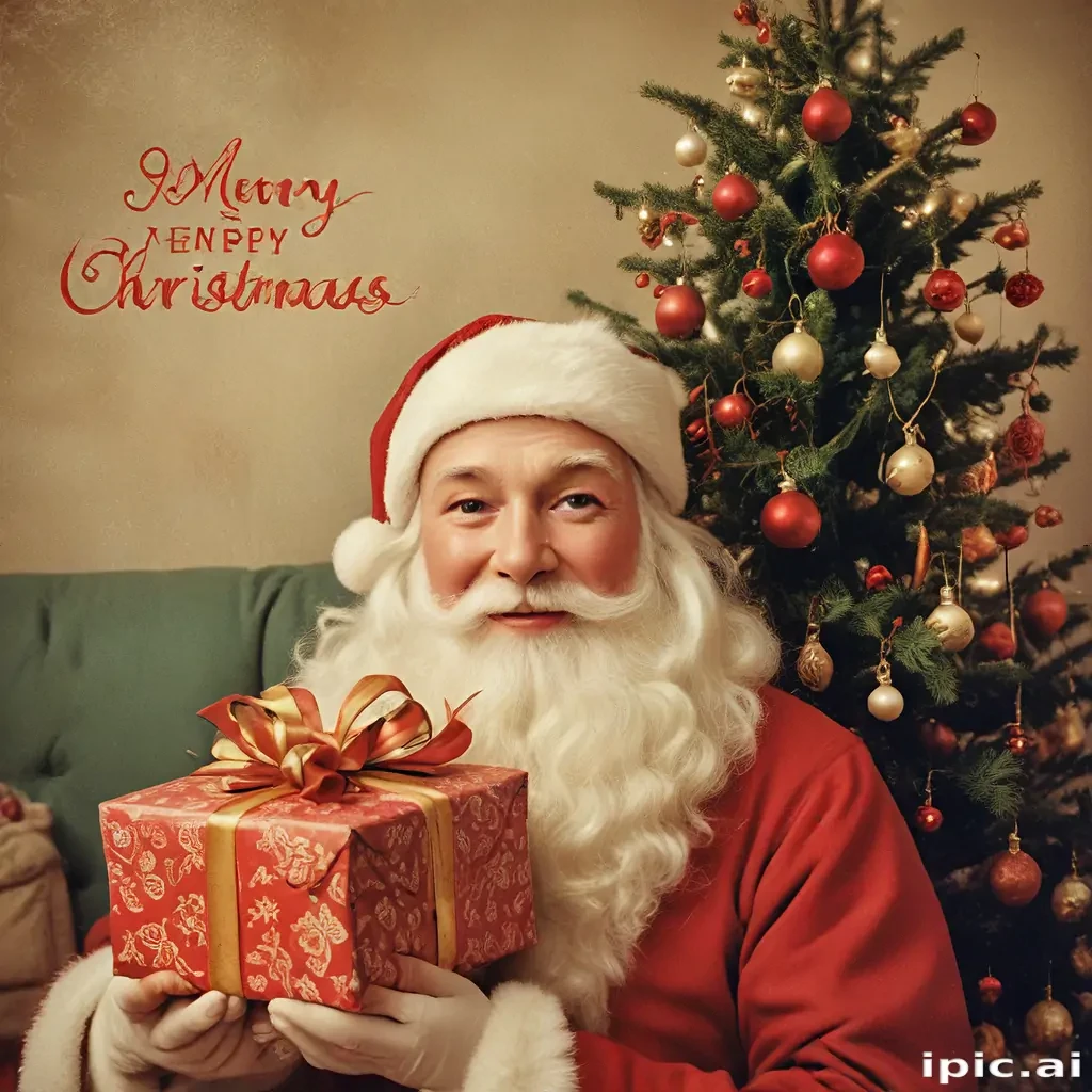merry christmas vintage images