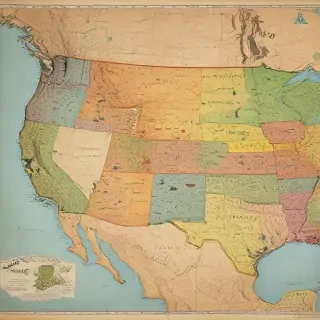 map of the united states of america