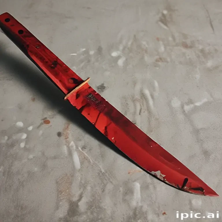 bloody knife aesthetic
