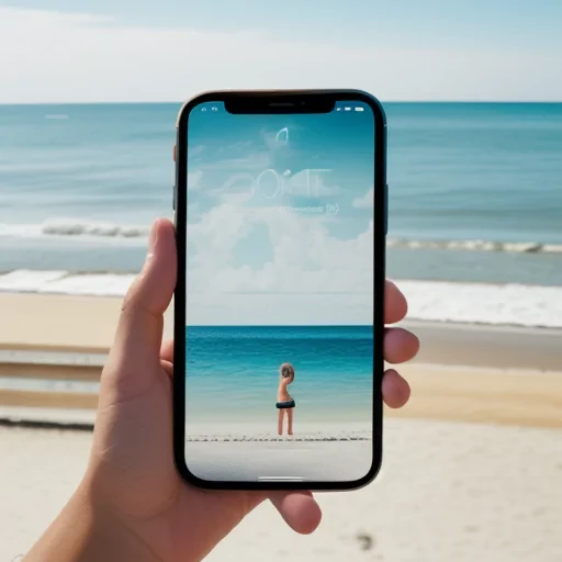 beach iphone