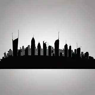city silhouette png