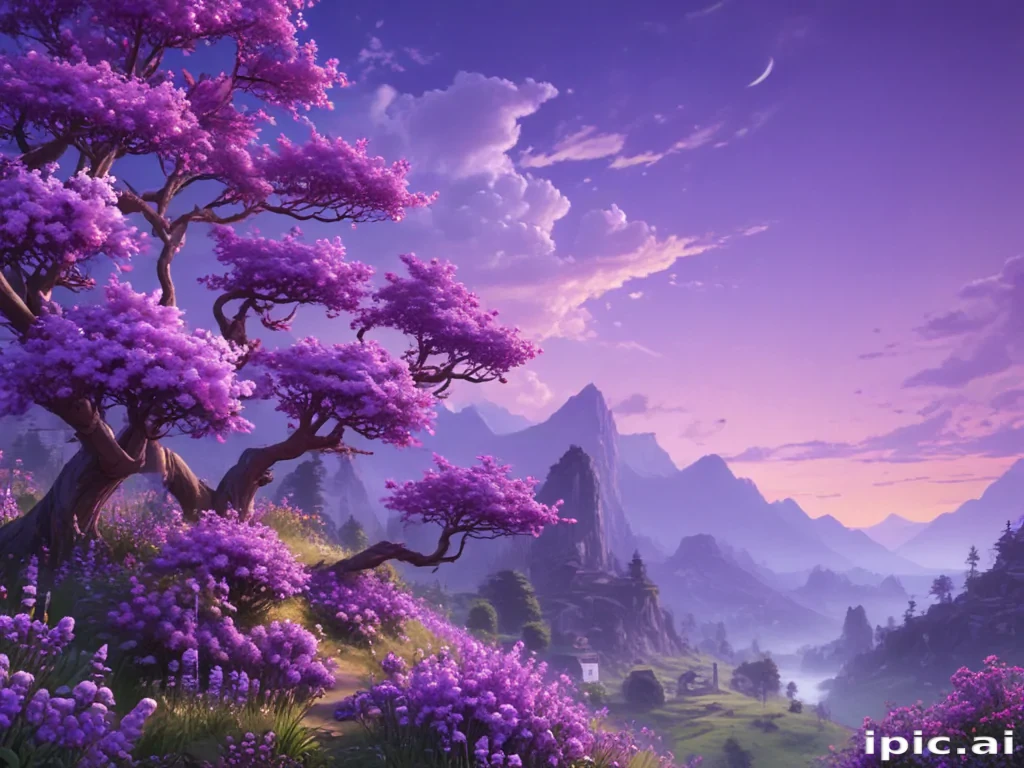 kawaii purple wallpaper