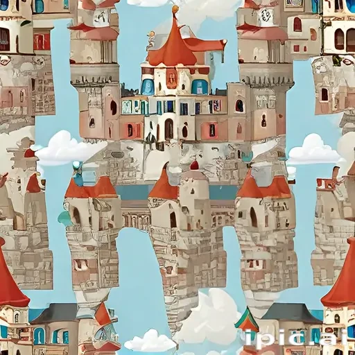 castle in cartoon
