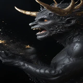 black background with glitter