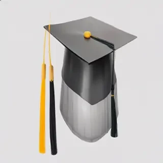 transparent graduation cap