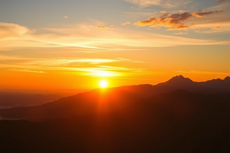 Generate a high-resolution image of a scenic mountain landscape during sunset, using a DSLR camera with a 50mm lens, aperture f/8, ISO 100, shutter speed 1/200s, wide-angle view, and vibrant color settings.