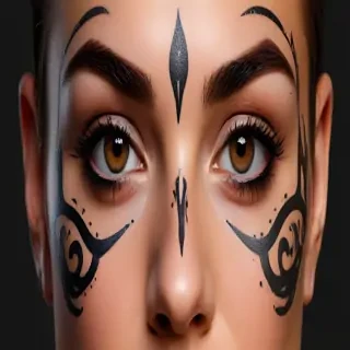 face tattoo png