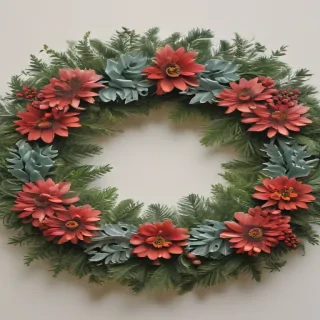 wreath drawing