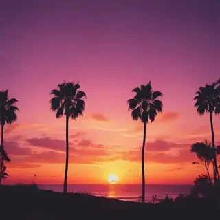 sunset aesthetic wallpaper