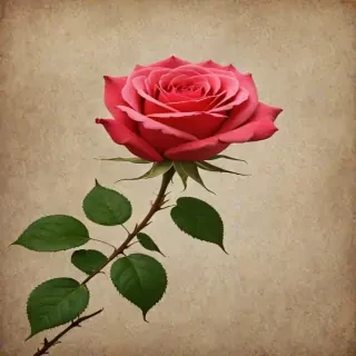 rose with background