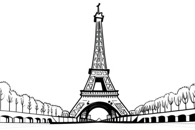 eiffel tower drawing