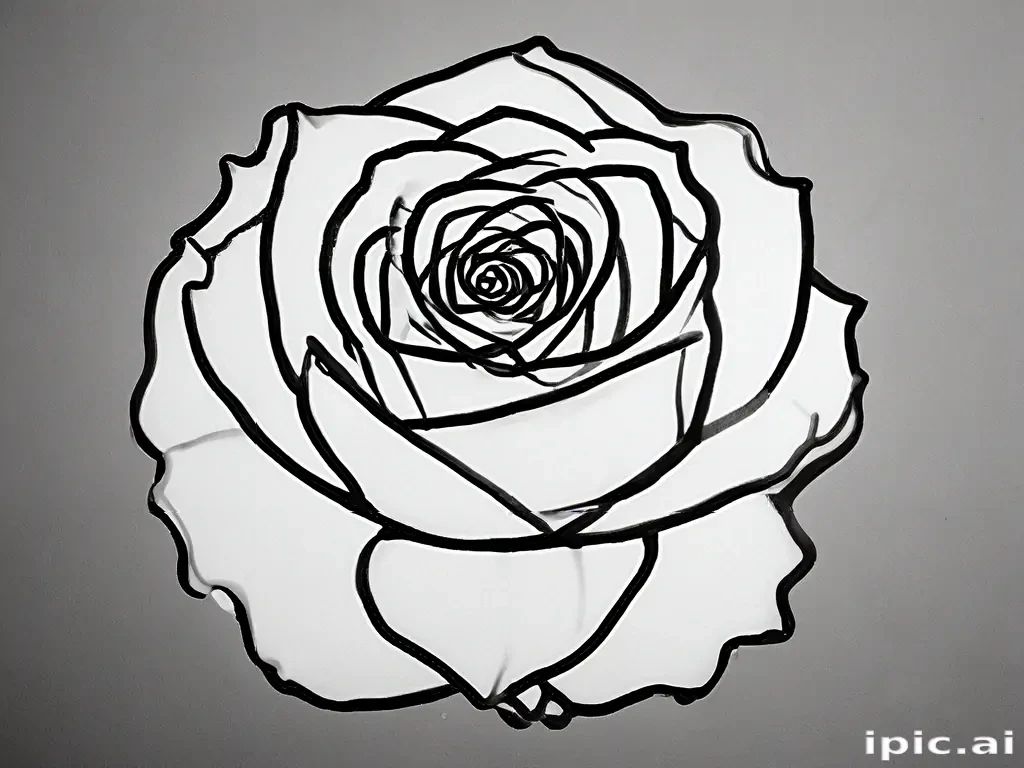 rose outline