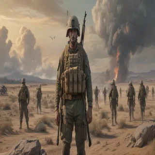 military drawing