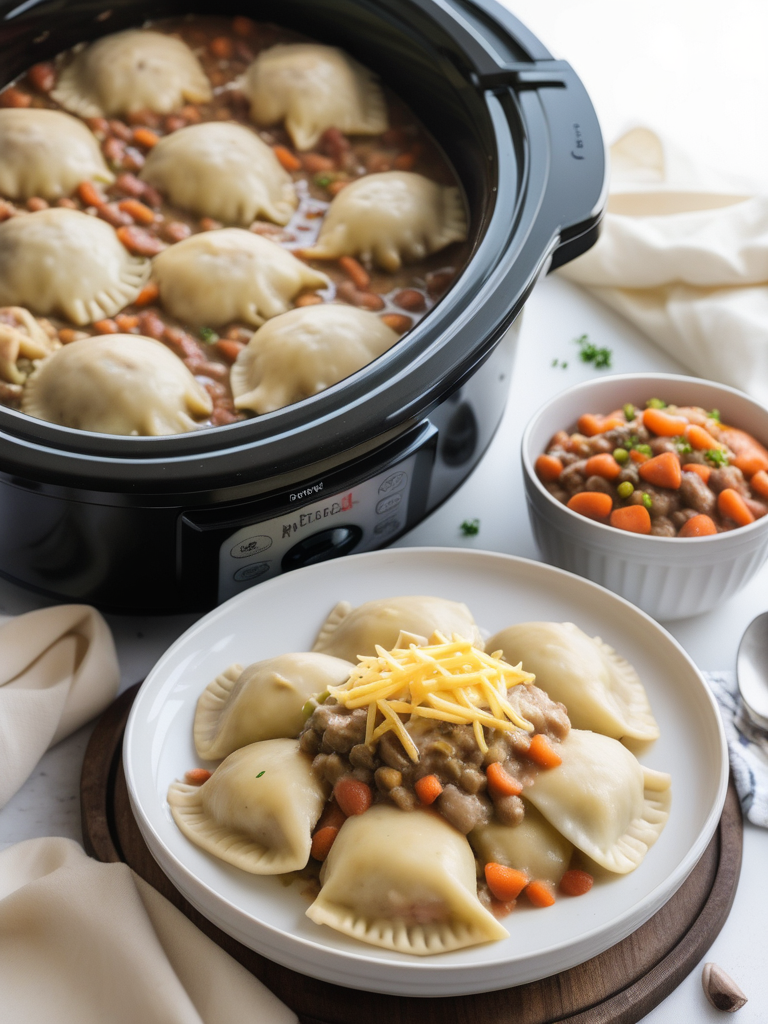 pierogi casserole in crock pot