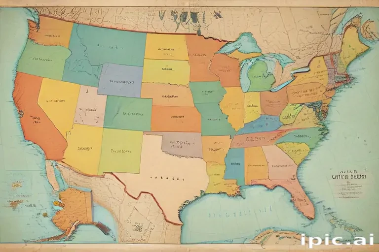 united states map