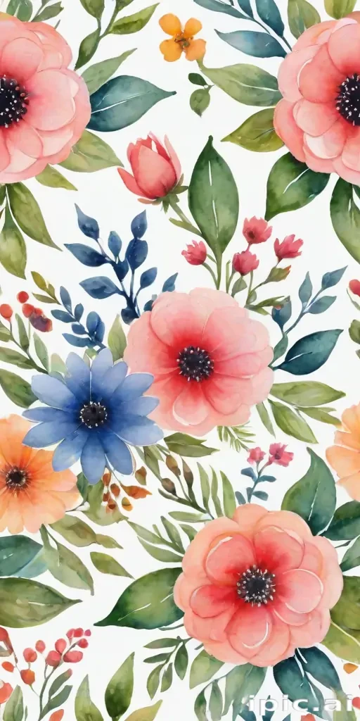 background watercolor flowers