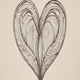 hand drawn heart