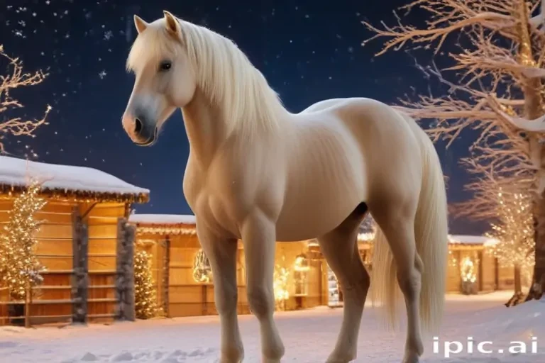 pictures of christmas horses