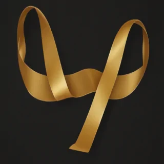 gold ribbon png