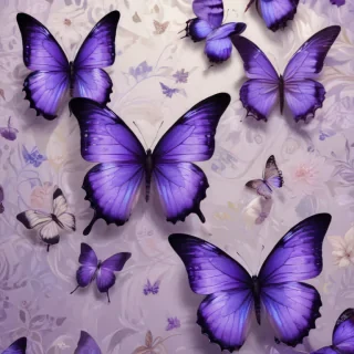 purple butterflies wallpaper