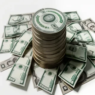 pile of money png