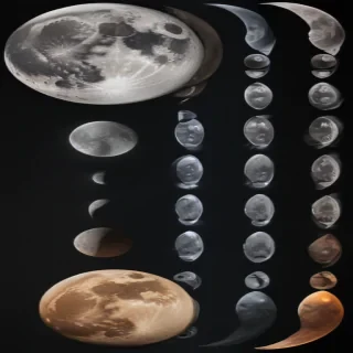 moon phases png