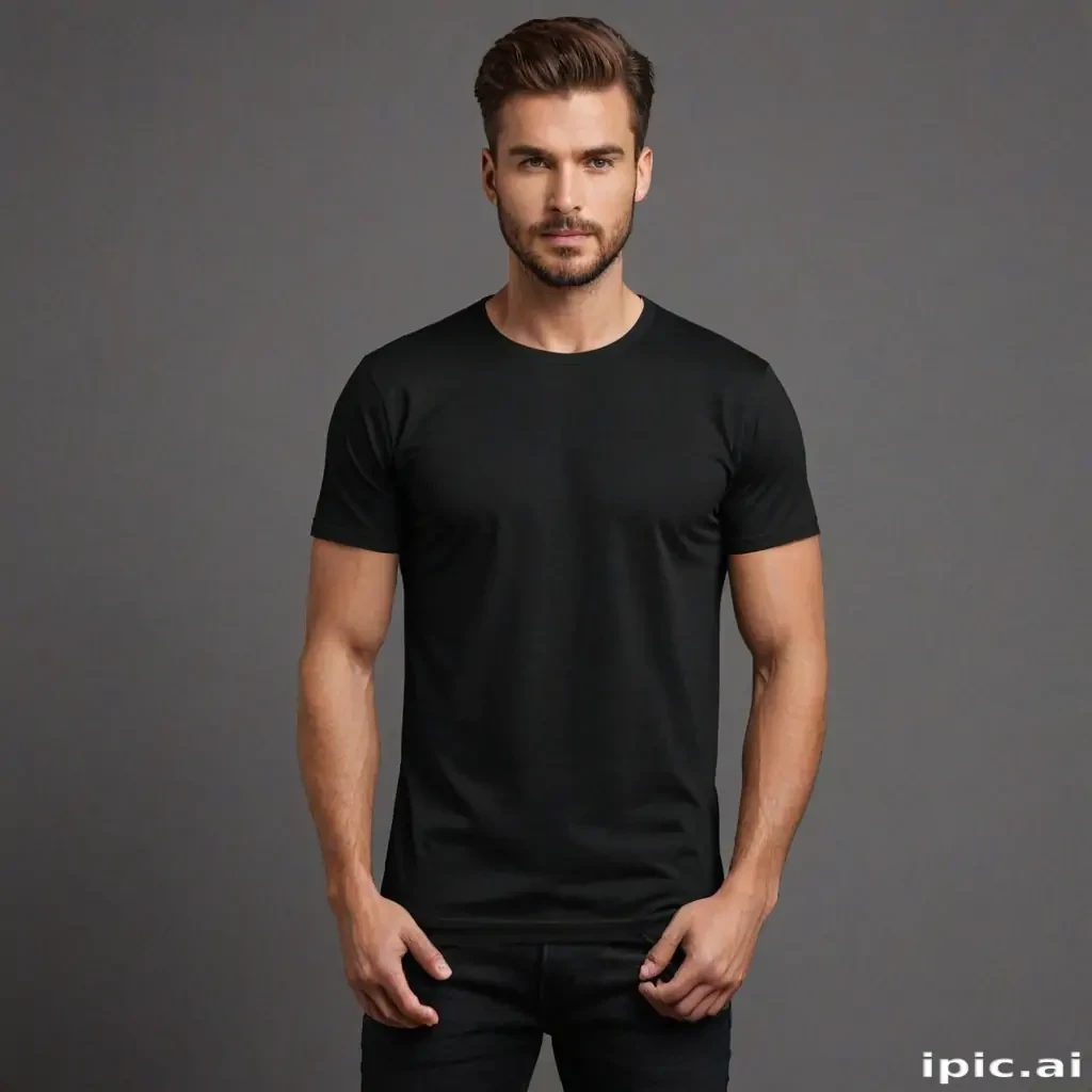 high resolution black t shirt template